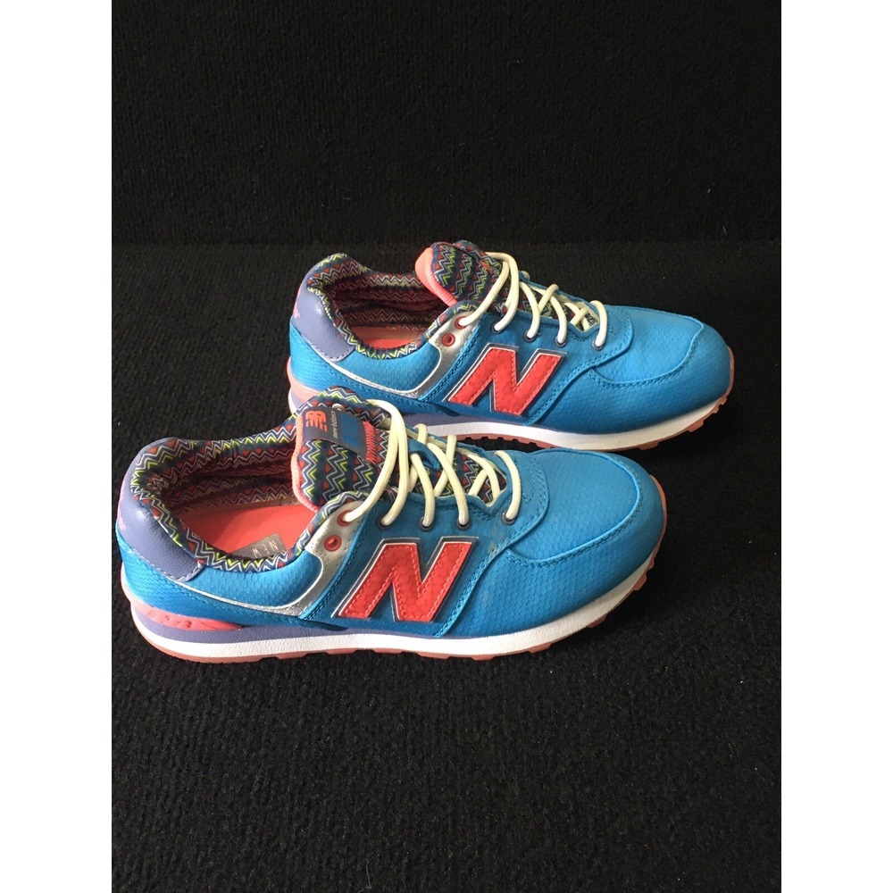 New Balance 574‎ Street Beat Women's Pink Blue Running Shoes Sz US 5.5 WL574SBD